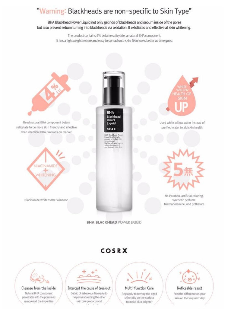 BHA Blackhead Power Liquid – Glow Theory Korean Beauty South Africa